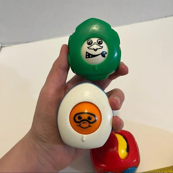 Vintage 1997 Fisher Price Roll a Round Action Vehicles Lot Of 4 - Picture 11 of 12